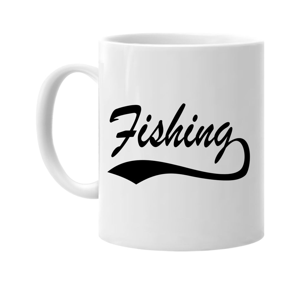 fishing baseball font sports signature outlet novelty coffee cup mug graphic gift ideas gifts for the family mom dad