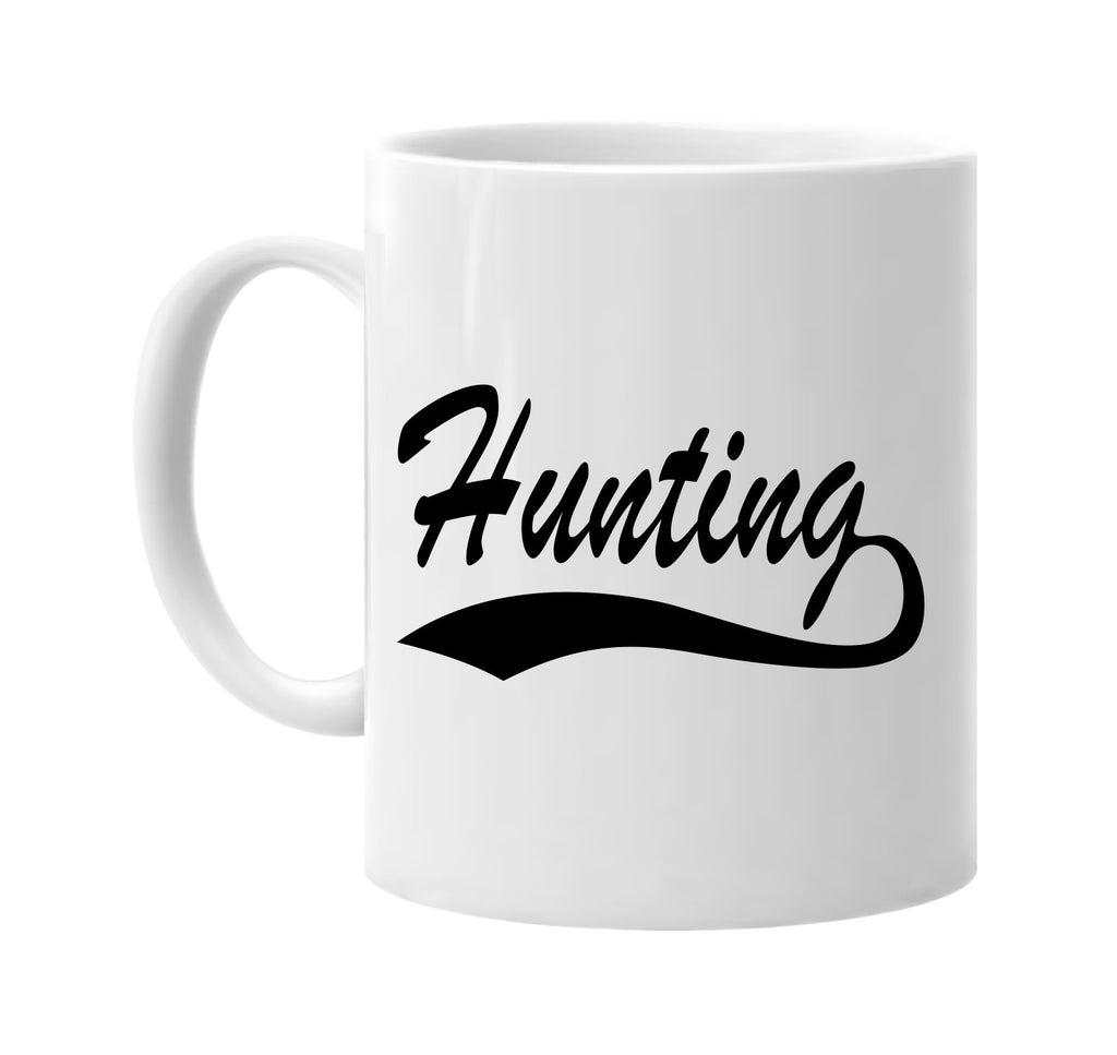 hunting baseball font sports signature outlet novelty coffee cup mug graphic gift ideas gifts for the family mom dad