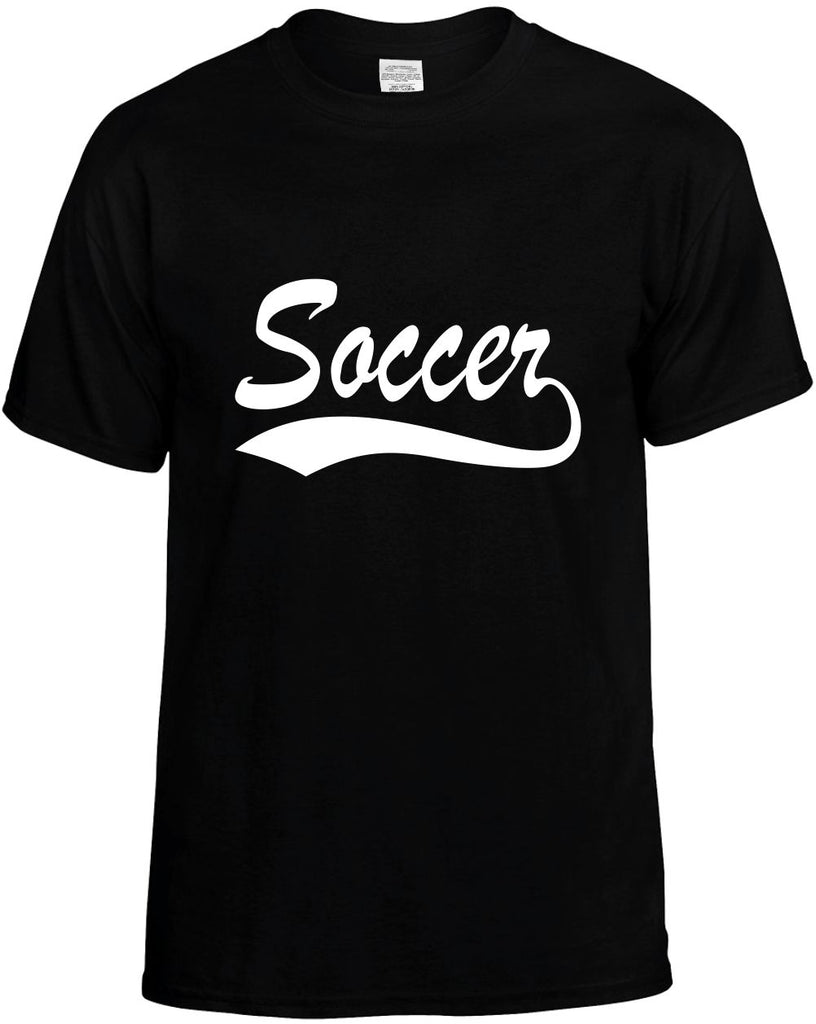 soccer baseball font sports mens funny t-shirt black