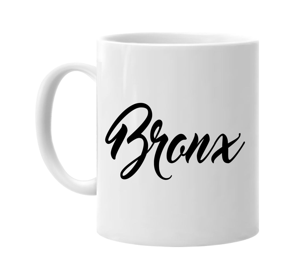 bronx new york city state signature outlet novelty coffee cup mug graphic gift ideas gifts for the family mom dad