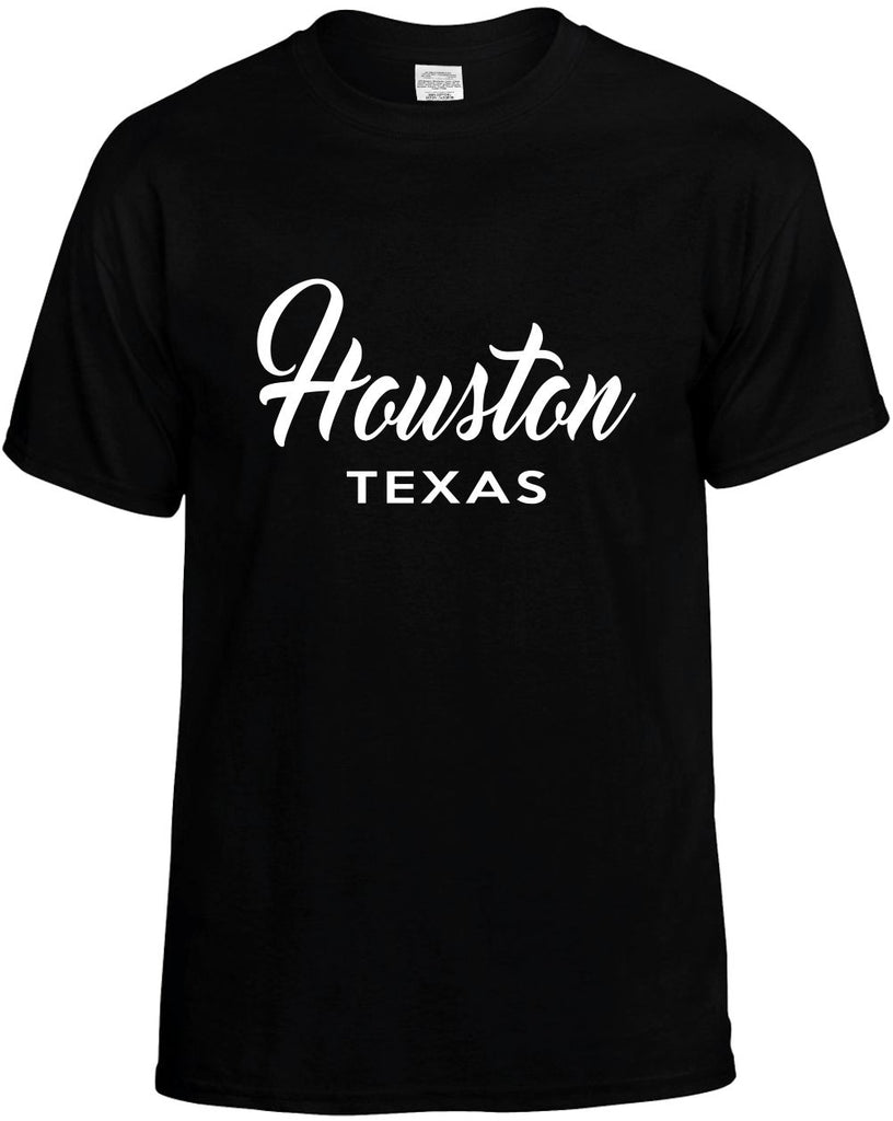 houston texas city state mens funny t-shirt black