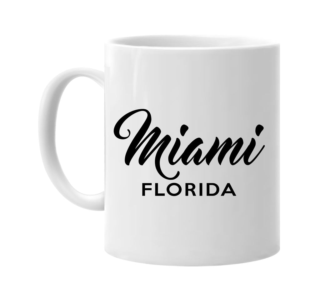 miami florida city state signature outlet novelty coffee cup mug graphic gift ideas gifts for the family mom dad