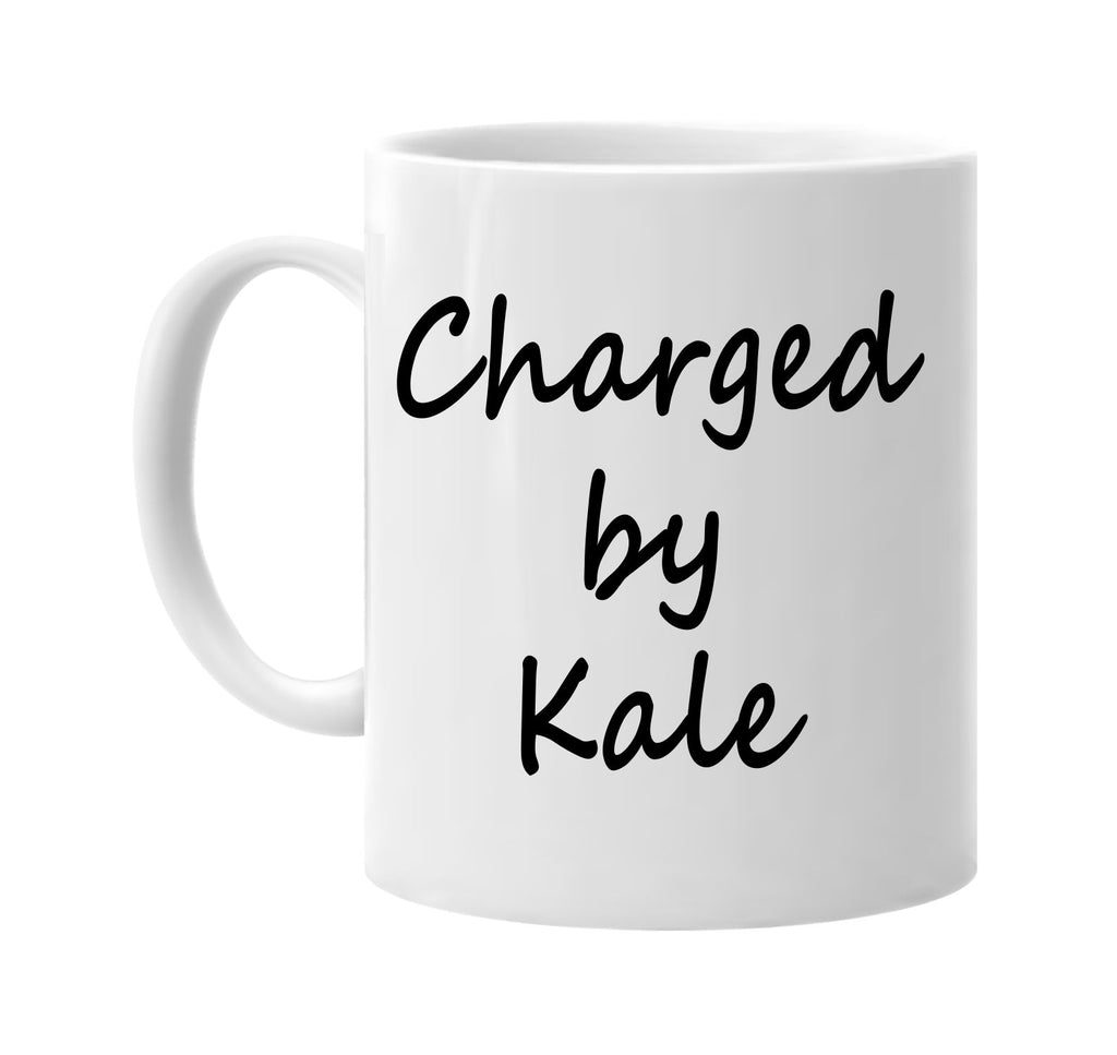 charged by kale vegan vegetarian signature outlet novelty coffee cup mug graphic gift ideas gifts for the family mom dad