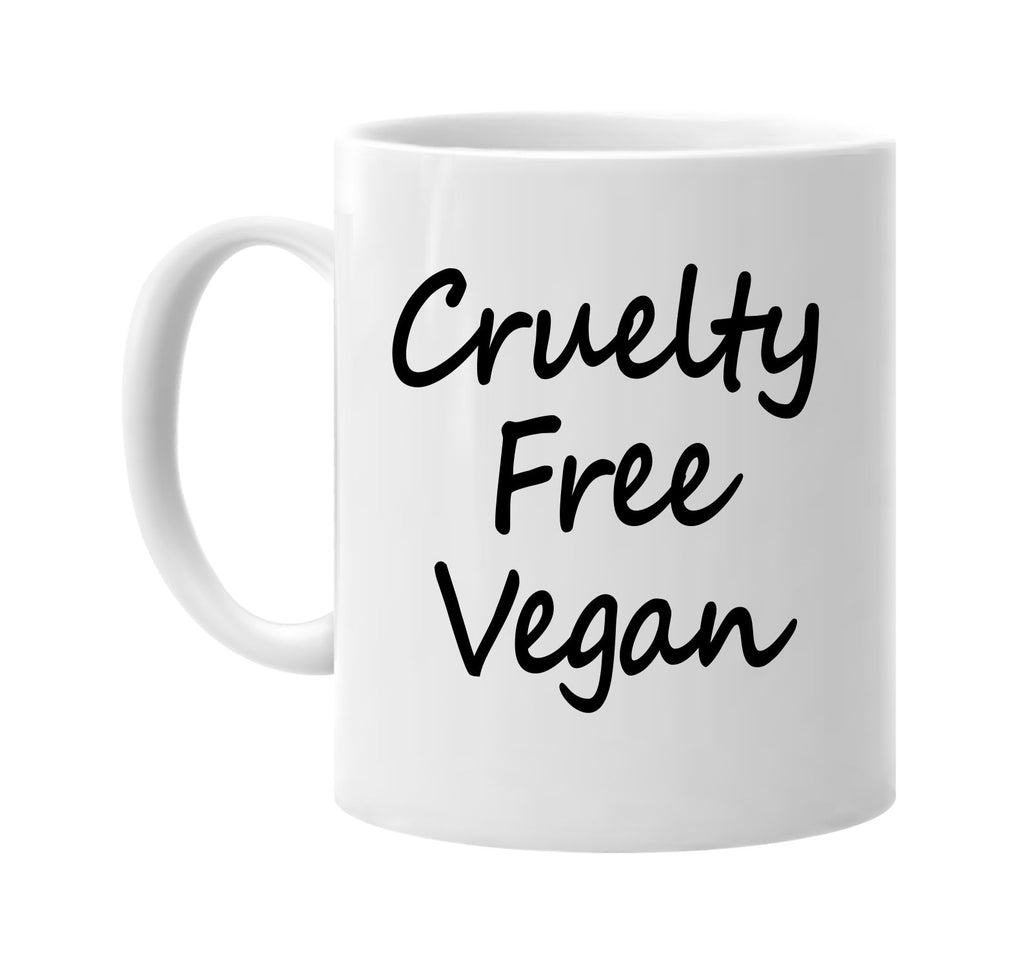 cruelty free vegan food health signature outlet novelty coffee cup mug graphic gift ideas gifts for the family mom dad