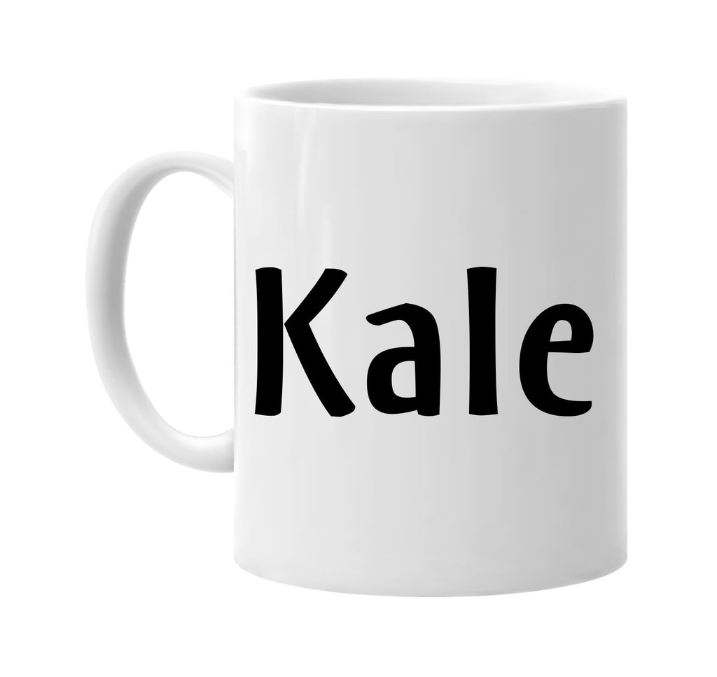 kale food health vegan vegetarian signature outlet novelty coffee cup mug graphic gift ideas gifts for the family mom dad