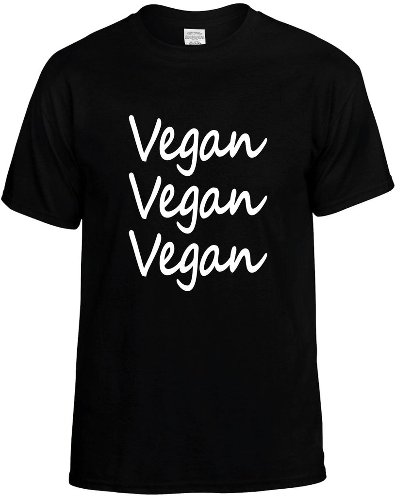 vegan vegan vegan herbivore food mens funny t-shirt black