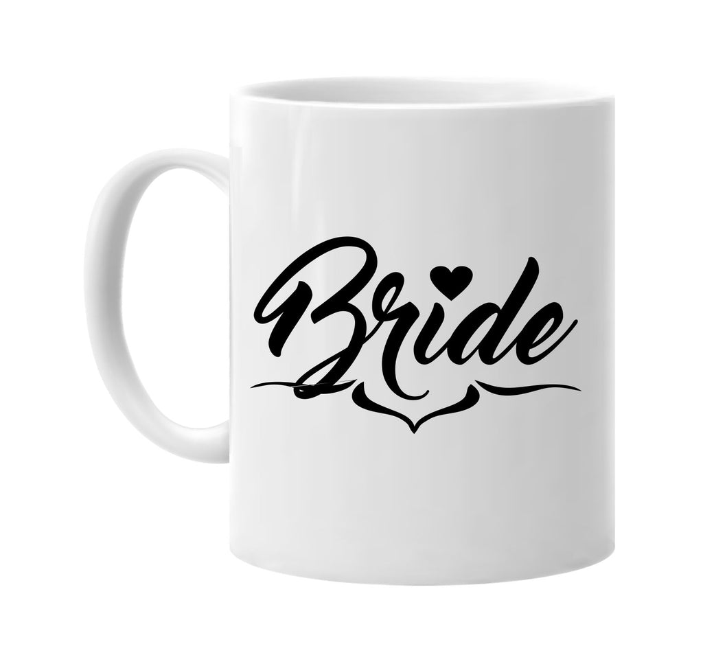 bride with scallop design party signature outlet novelty coffee cup mug graphic gift ideas gifts for the family mom dad