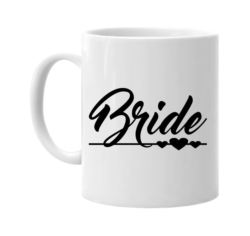 bride with three hearts wedding signature outlet novelty coffee cup mug graphic gift ideas gifts for the family mom dad