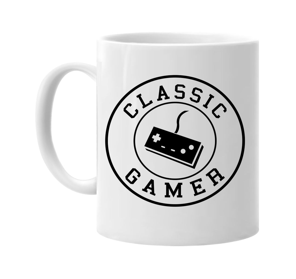 classic gamer circle with remote signature outlet novelty coffee cup mug graphic gift ideas gifts for the family mom dad