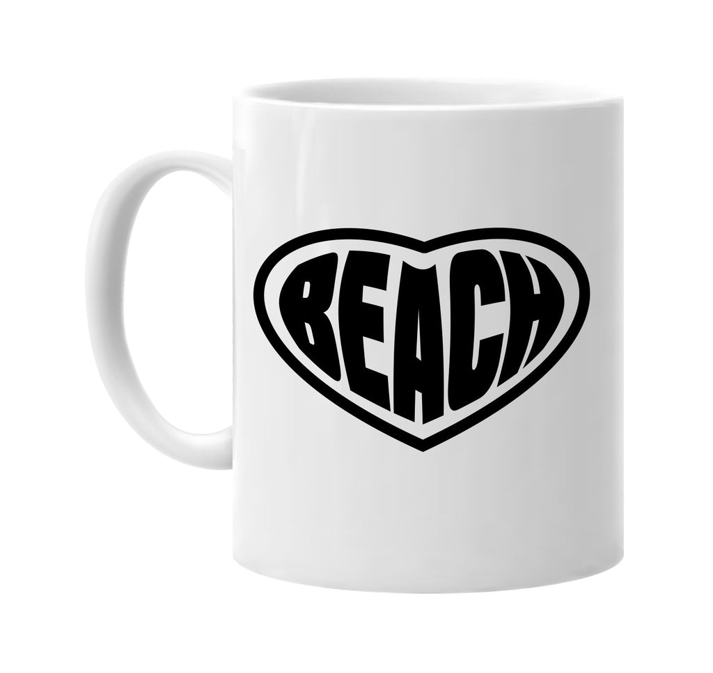 beach heart ocean vacation signature outlet novelty coffee cup mug graphic gift ideas gifts for the family mom dad