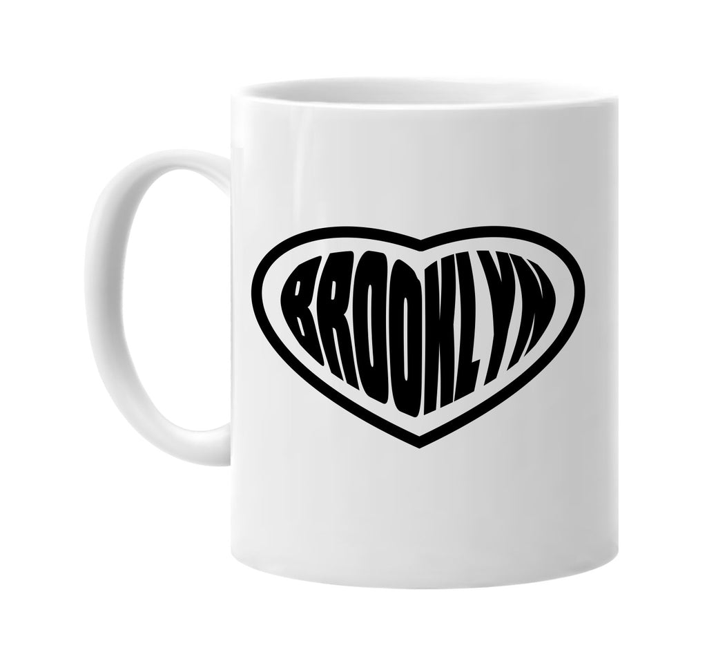 brooklyn heart new york signature outlet novelty coffee cup mug graphic gift ideas gifts for the family mom dad