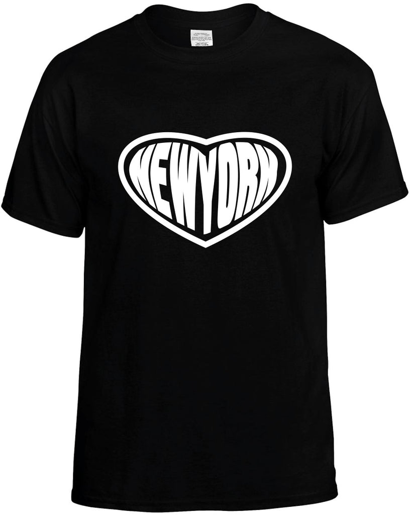 new york heart city state mens funny t-shirt black