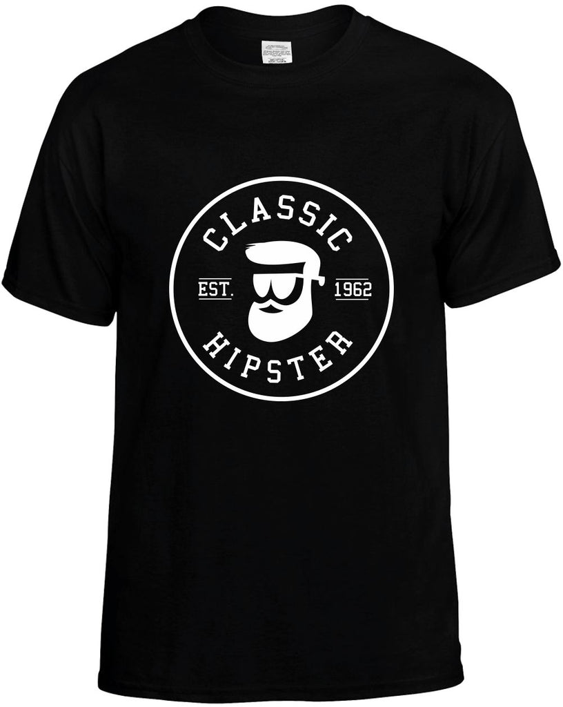 classic hipster hipster style mens funny t-shirt black