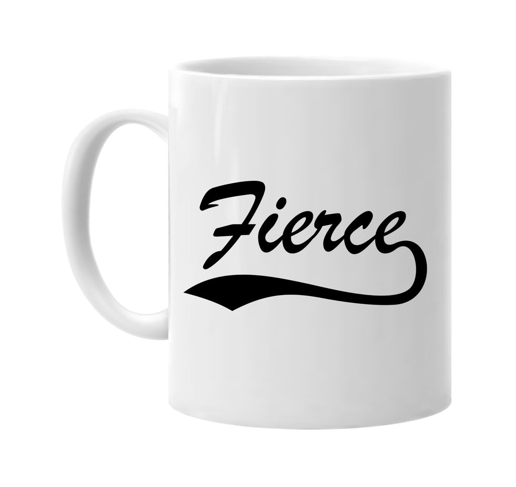 fierce baseball cute fashion signature outlet novelty coffee cup mug graphic gift ideas gifts for the family mom dad