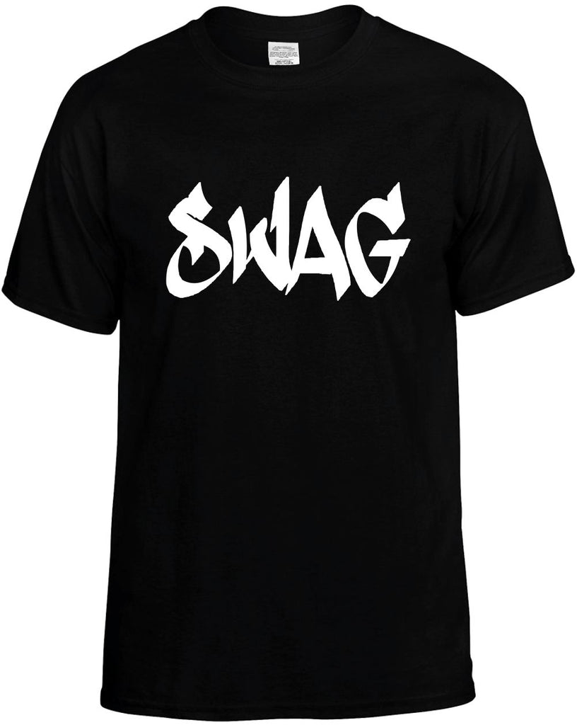 swag cool font cool fashion mens funny t-shirt black