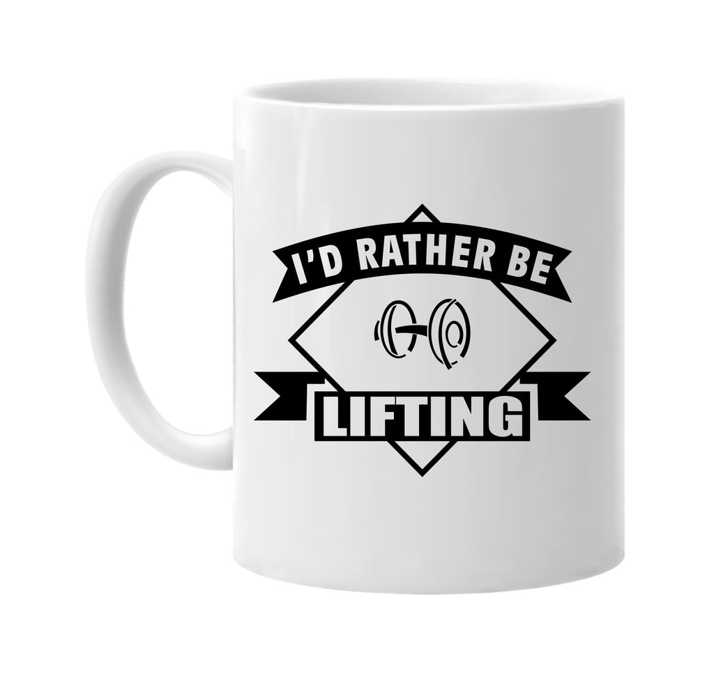 id rather be lifting with banner signature outlet novelty coffee cup mug graphic gift ideas gifts for the family mom dad