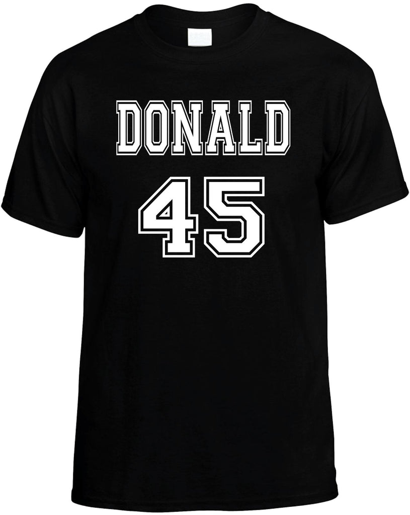 donald 45 donald trump for president mens funny t-shirt black