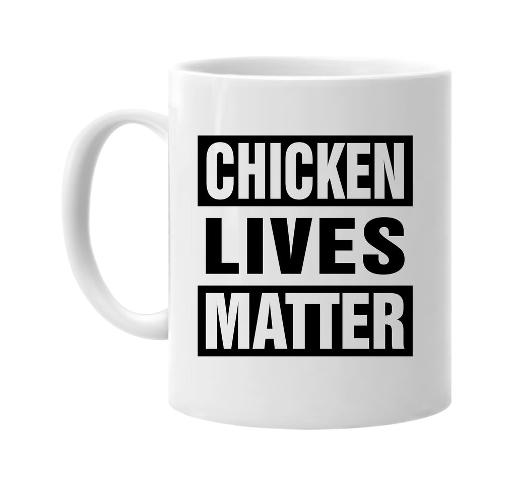 chicken lives matter signature outlet novelty coffee cup mug graphic gift ideas gifts for the family mom dad