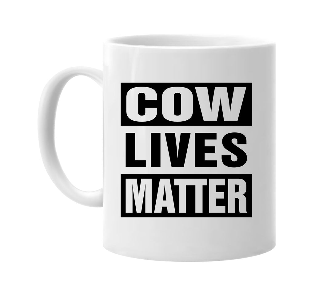 cow lives matter signature outlet novelty coffee cup mug graphic gift ideas gifts for the family mom dad