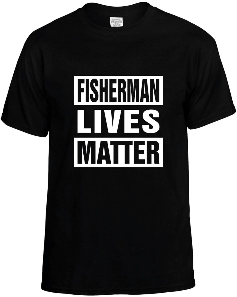 Crazy Dog T-Shirts Size Matters Fish T Shirt Funny Fishing Shirt