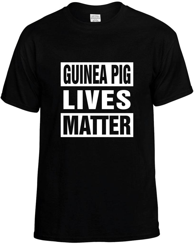 guinea pig lives matter mens funny t-shirt black