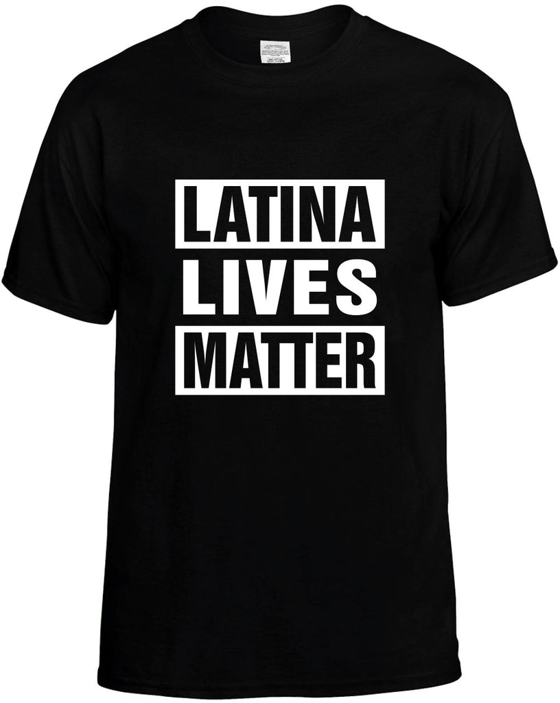 latina lives matter mens funny t-shirt black