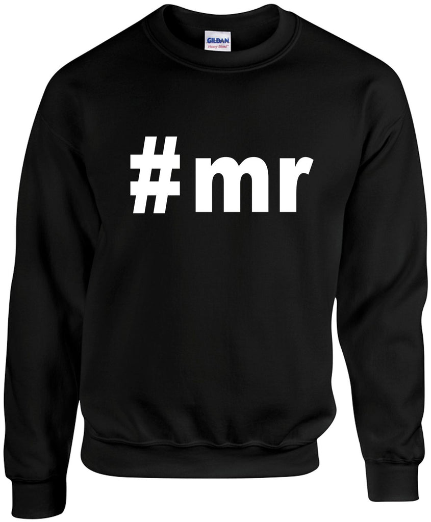 mr hashtag cool groom unisex crewneck sweatshirt black signature outlet novelty 