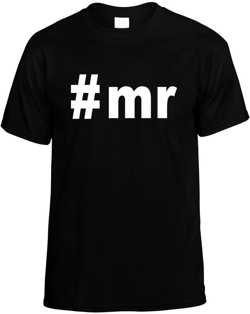 #mr hashtag tee shirt cool groom mens funny t-shirt black