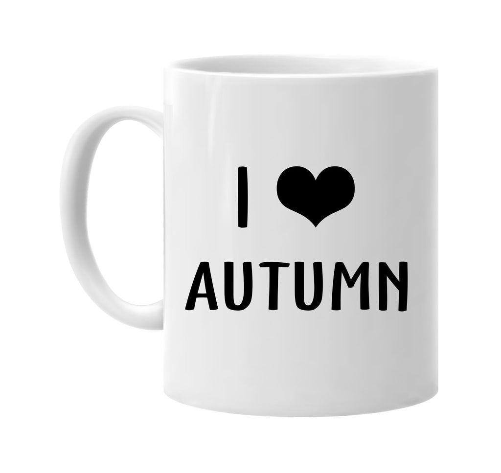 i love heart autumn signature outlet novelty coffee cup mug graphic gift ideas gifts for the family mom dad