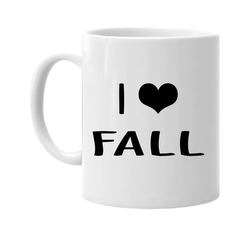 i love heart fall signature outlet novelty coffee cup mug graphic gift ideas gifts for the family mom dad