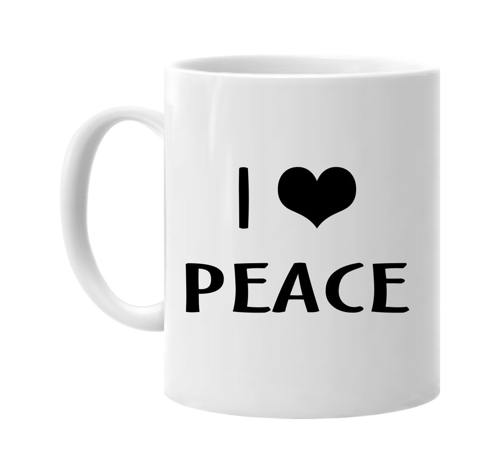 i love heart peace signature outlet novelty coffee cup mug graphic gift ideas gifts for the family mom dad