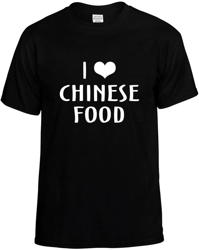 i love heart chinese food mens funny t-shirt black