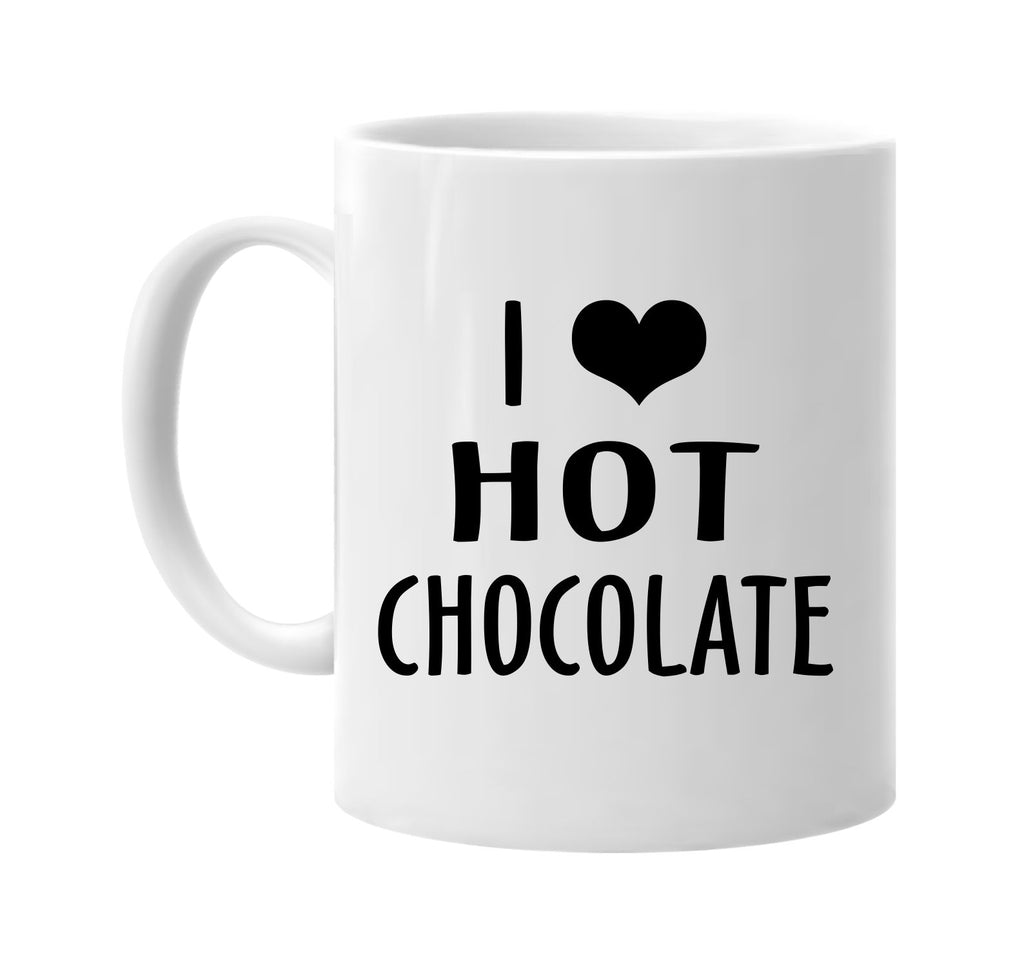 i love heart hot chocolate signature outlet novelty coffee cup mug graphic gift ideas gifts for the family mom dad