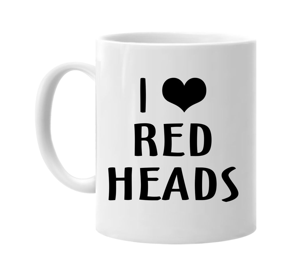 i love heart red heads signature outlet novelty coffee cup mug graphic gift ideas gifts for the family mom dad