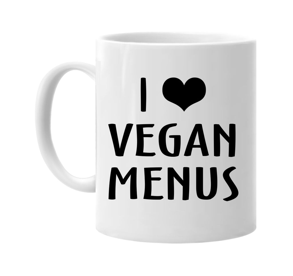 i love heart vegan menus signature outlet novelty coffee cup mug graphic gift ideas gifts for the family mom dad