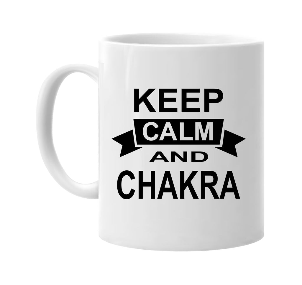 keep calm and chakra signature outlet novelty coffee cup mug graphic gift ideas gifts for the family mom dad