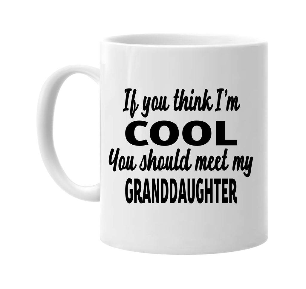 you think im cool meet my granddaughter signature outlet novelty coffee cup mug graphic gift ideas gifts for the family mom dad