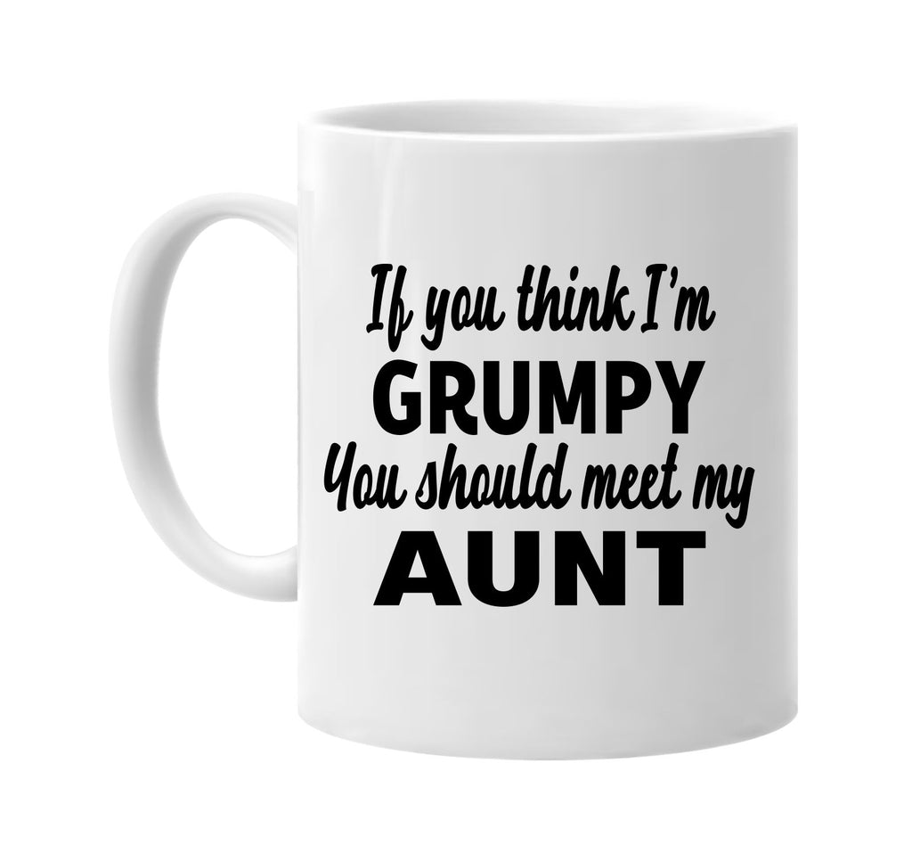 you think im grumpy you should meet my aunt signature outlet novelty coffee cup mug graphic gift ideas gifts for the family mom dad