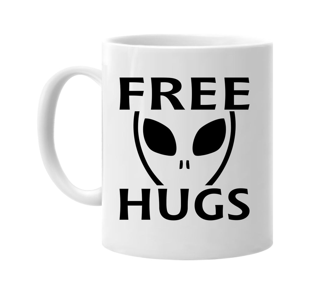 free hugs alien ufo outer space et signature outlet novelty coffee cup mug graphic gift ideas gifts for the family mom dad