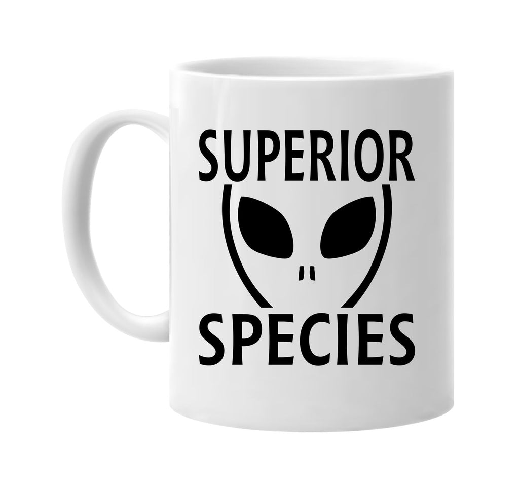 superior species alien ufo outer space et signature outlet novelty coffee cup mug graphic gift ideas gifts for the family mom dad