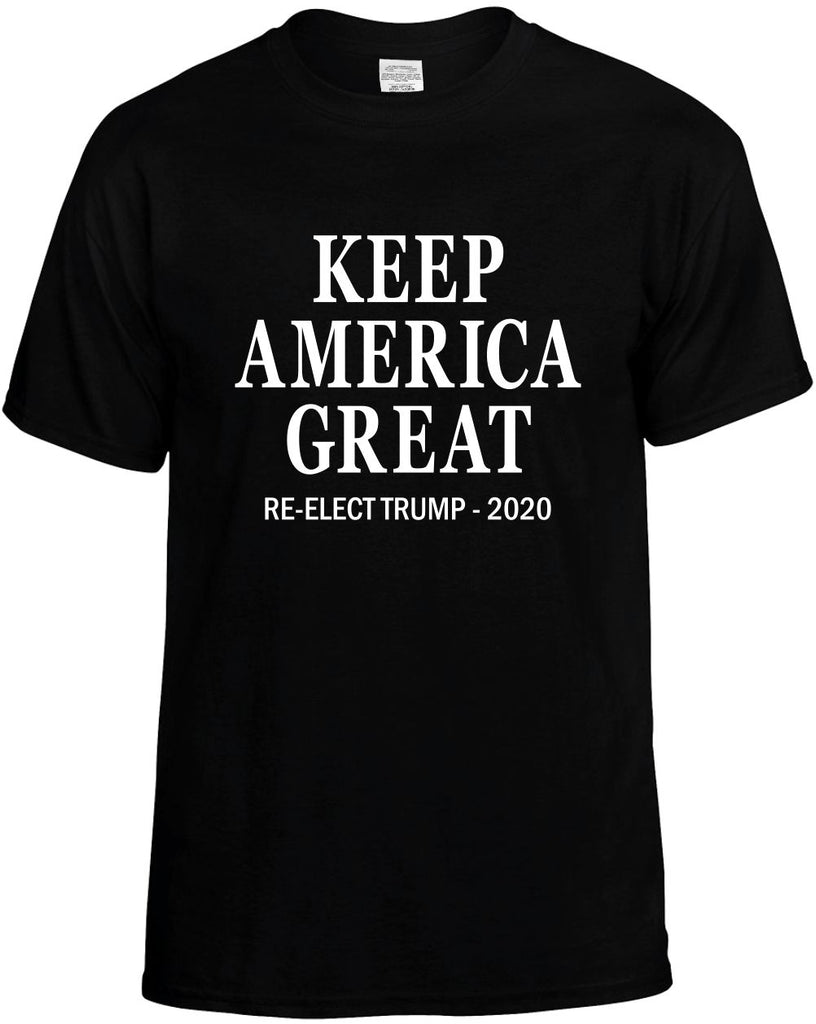 keep america great re-elect trump 2020 3l mens funny t-shirt black