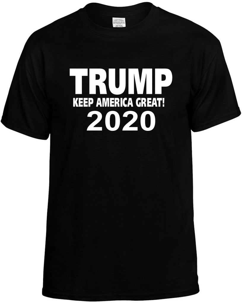 trump keep america great 2020 mens funny t-shirt black