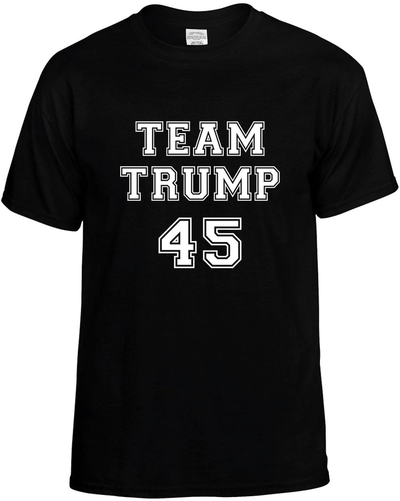 team trump 45 college font election 20 mens funny t-shirt black