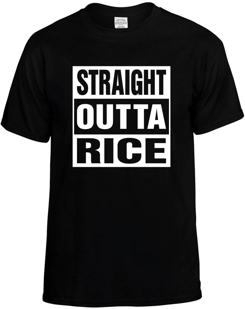 Straight Outta Rice funny unisex t-shirt mens