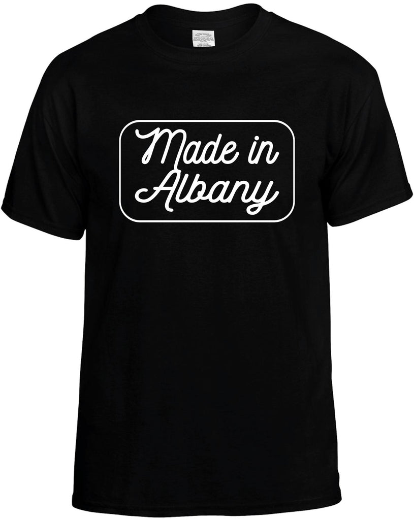 Made In Albany Men's T-Shirt Funny Novelty Graphic Unisex Tee