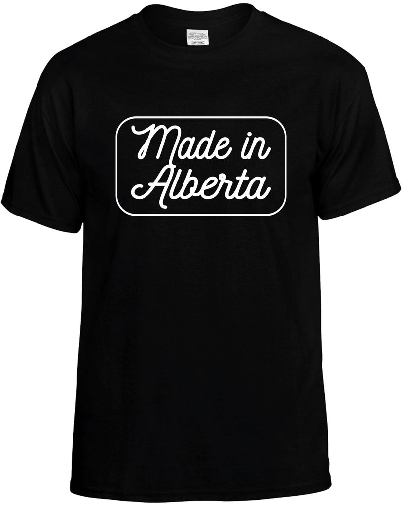 Made In Alberta Men's T-Shirt Funny Novelty Graphic Unisex Tee