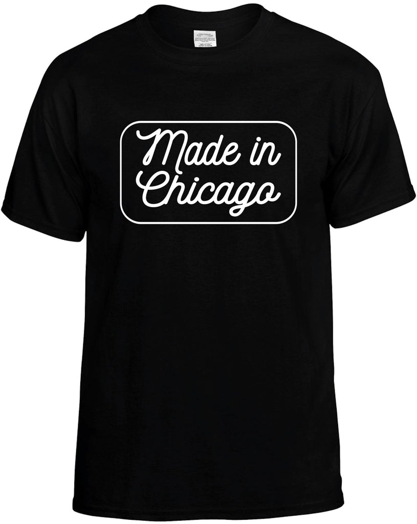 Made In Chicago Men's T-Shirt Funny Novelty Graphic Unisex Tee