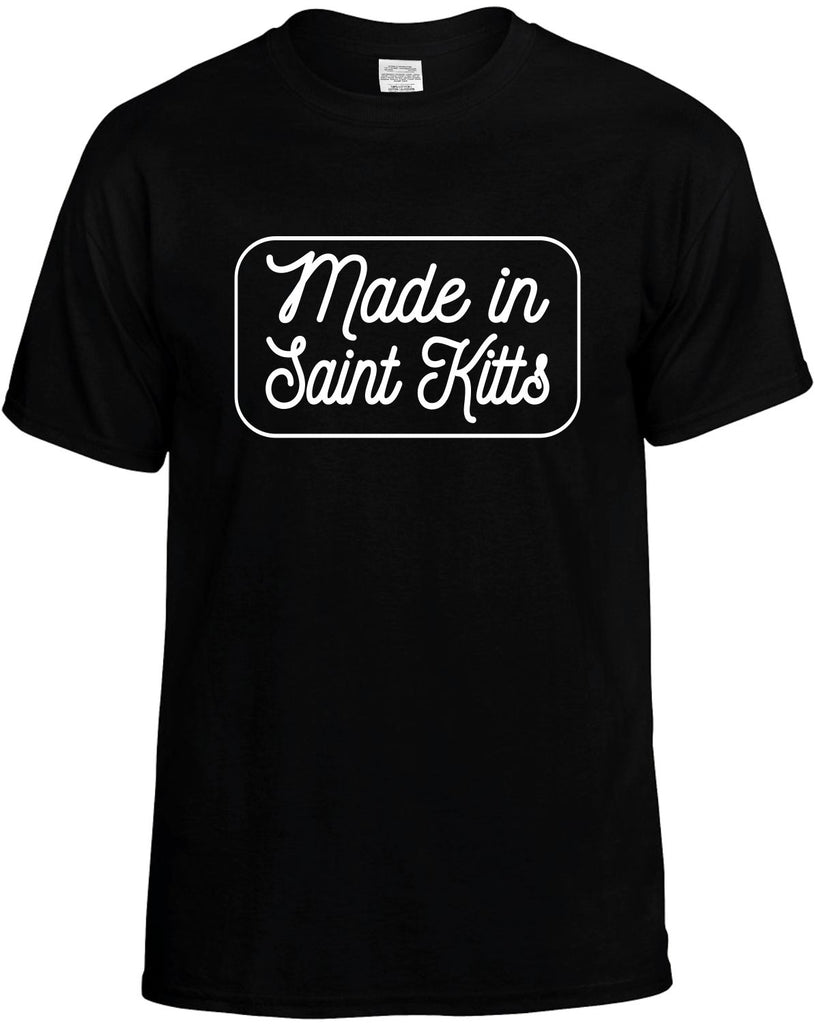 Made In Saint Kitts Men's T-Shirt Funny Novelty Graphic Unisex Tee