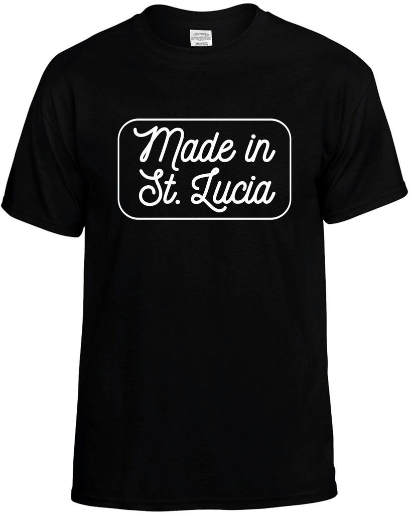 Made in St. Lucia T-Shirt unisex Tee XX-Large (2X) / Black
