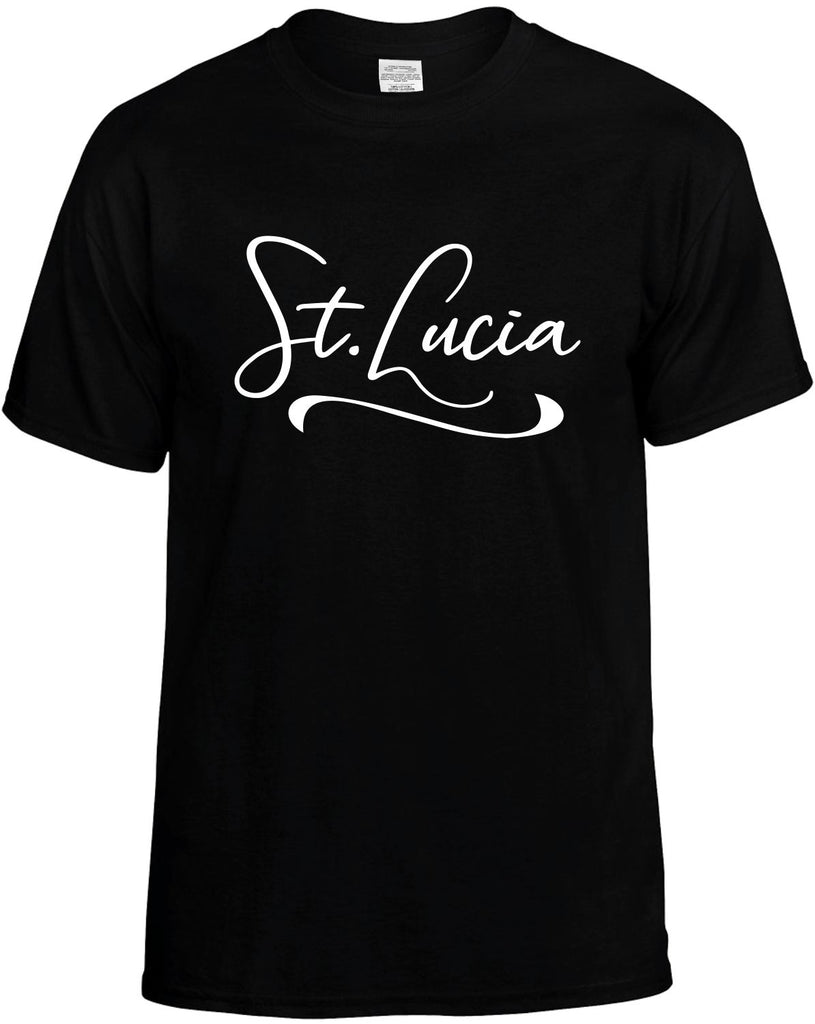 St. Lucia Men's T-Shirt Funny Novelty Graphic Unisex Tee